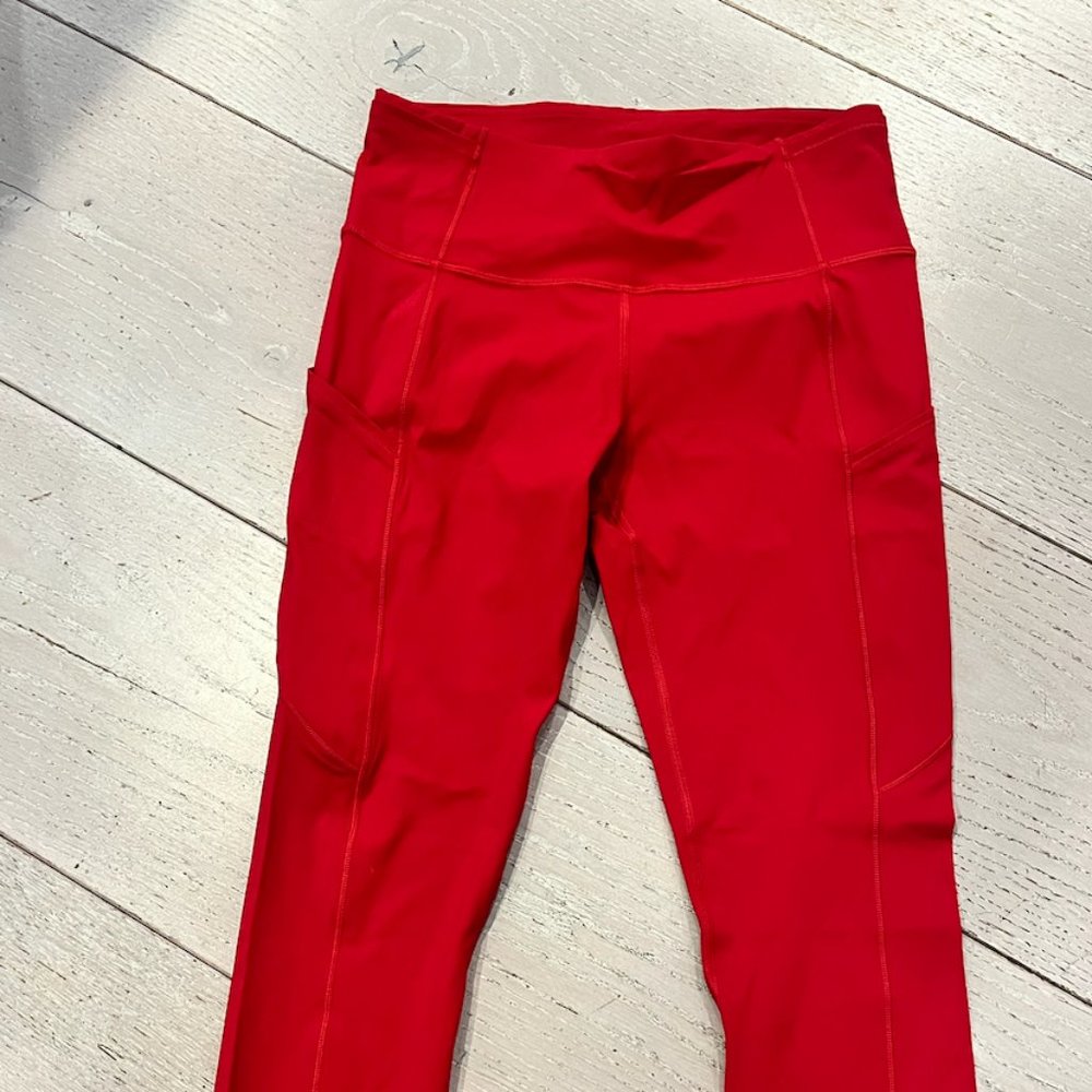 Never Been Worn Red Lululemon Leggings